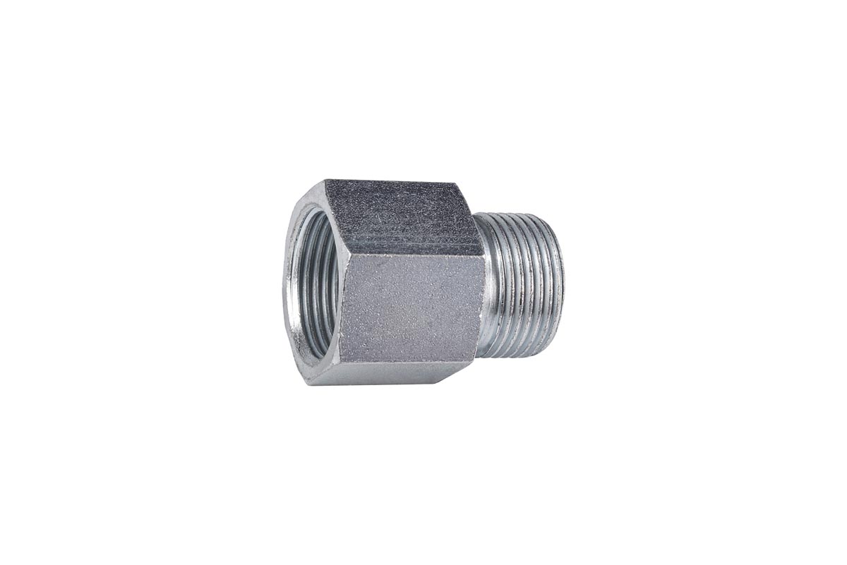 F96-0100-604 Verloopnippel 1" GAS - 1/2 GAS   bu-bu